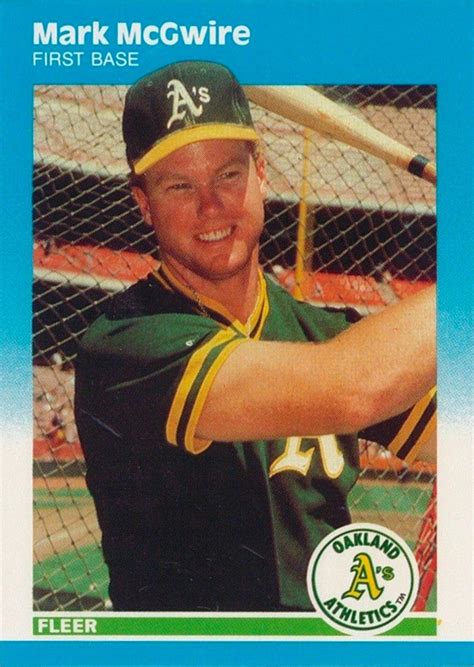 mark mcgwire baseball cards|mark mcgwire rated rookie card.